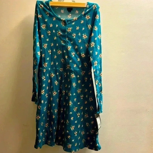 art class Other - 🆕 Art Class Teal Dress With Orangish Flowers Girls Size 10-12